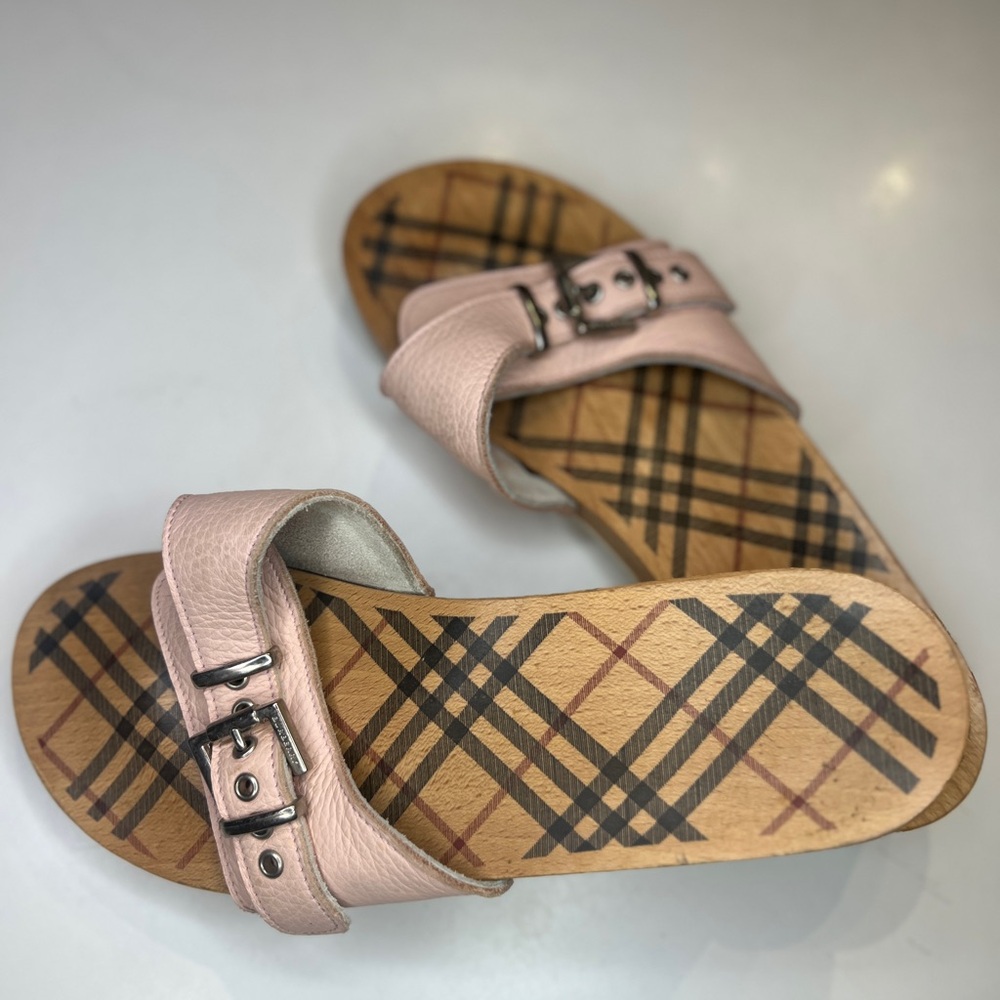 Authentic Burberry Clogs / Mule Sandals